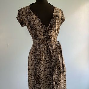 Express animal print dress